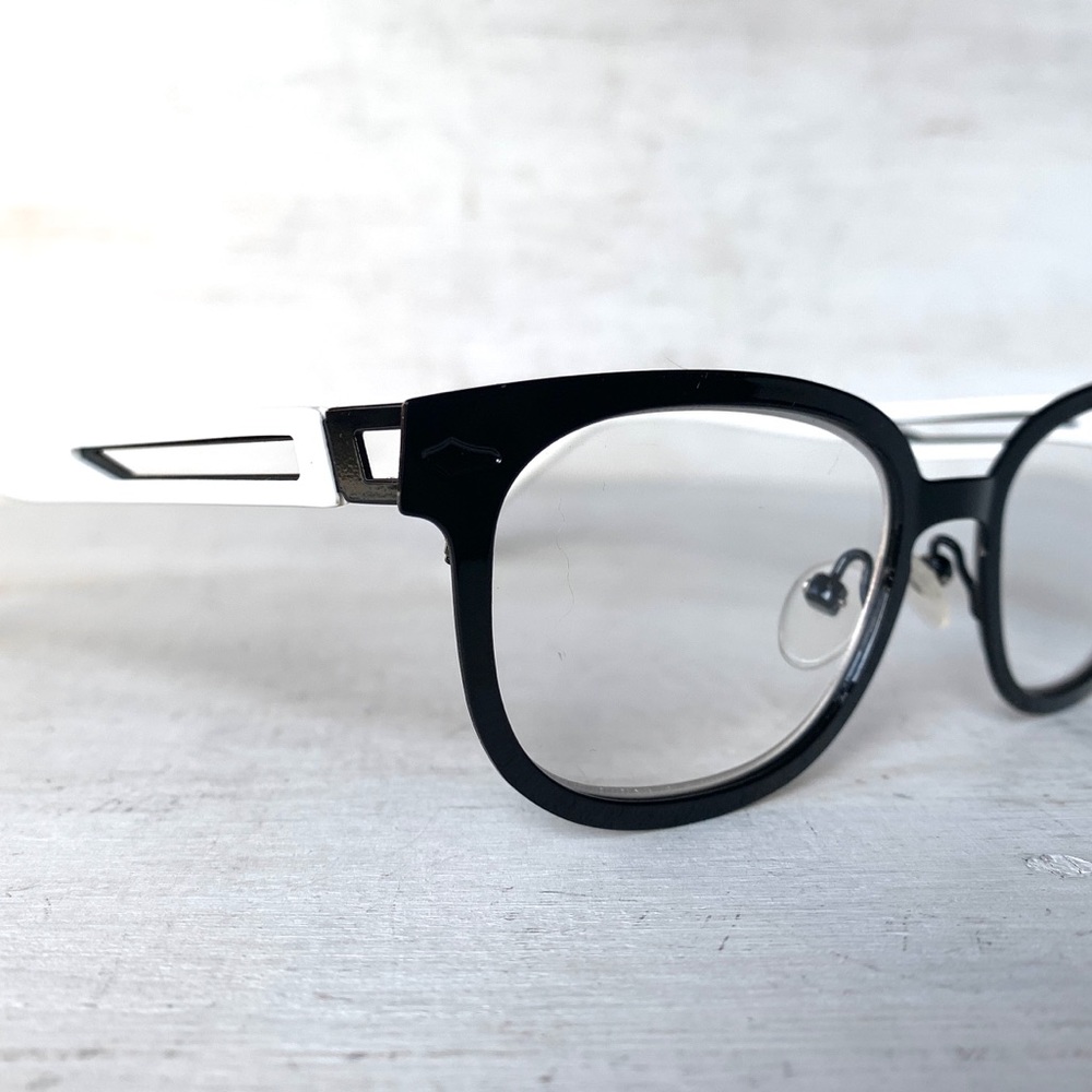NEW +1.75 Horn Rimmed Reading Glasses Unisex Ladies Mens Metal Eyeglasses - Picture 10 of 13